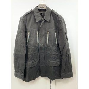 Marc By Marc Jacobs Black Parka With Multiple Zippers Size L (X1)